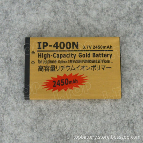 Hotsell! for LG IP-400N MS690 gold battery with high quality and best price